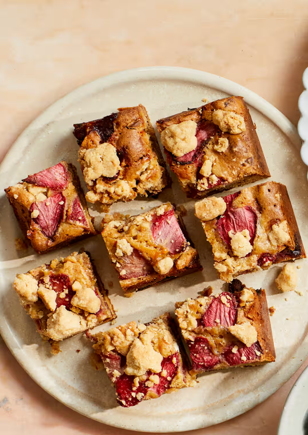 Strawberry shortcake blondies (Jemma Wilson)