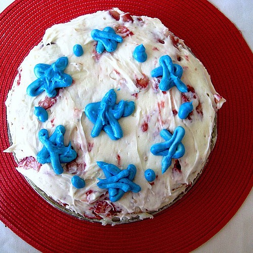 Strawberry shortcake cake
