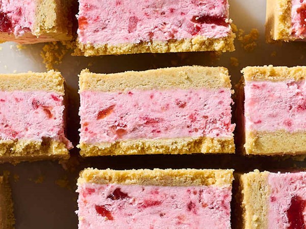 Strawberry shortcake ice cream bars