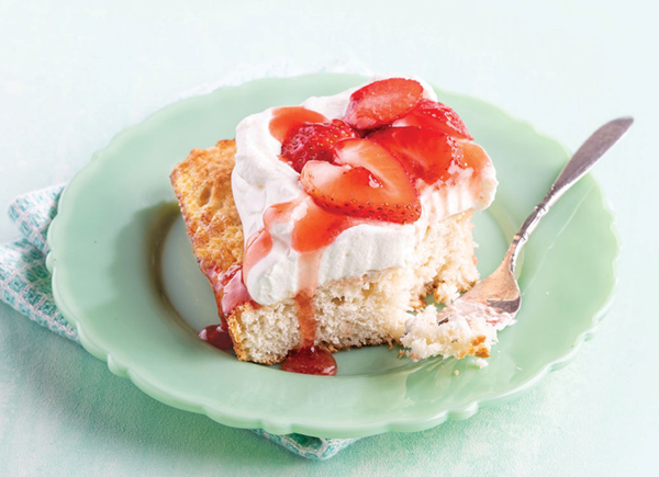 Strawberry shortcake sheet cake