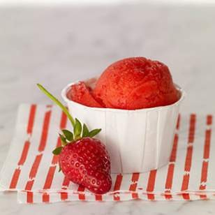 Strawberry sorbet