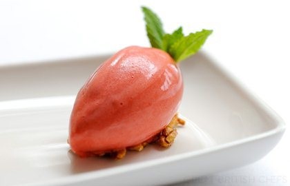 Strawberry sorbet