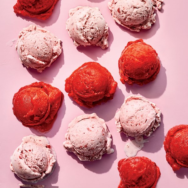 Strawberry sorbet