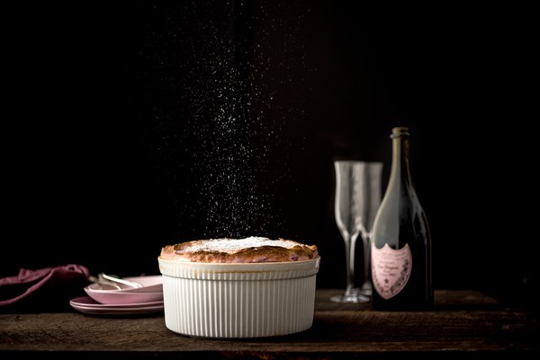 Strawberry soufflé