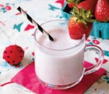 Strawberry soy milk