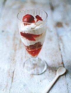 Strawberry sundae