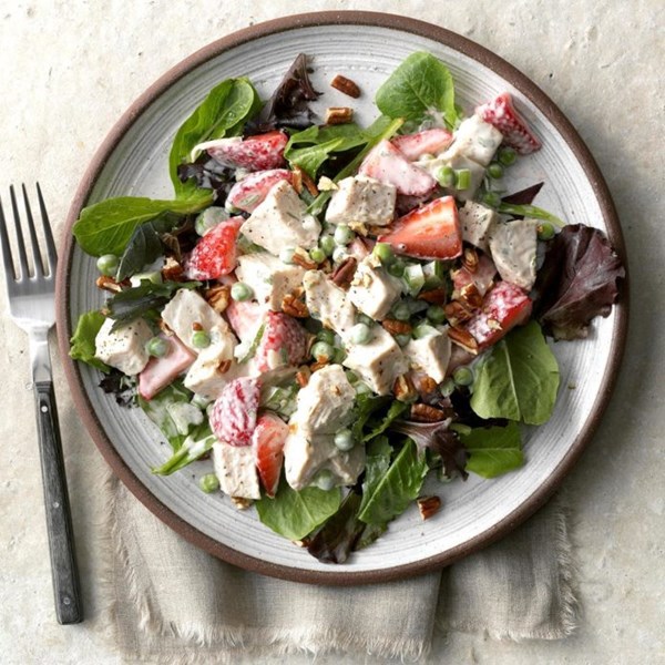 Strawberry tarragon chicken salad