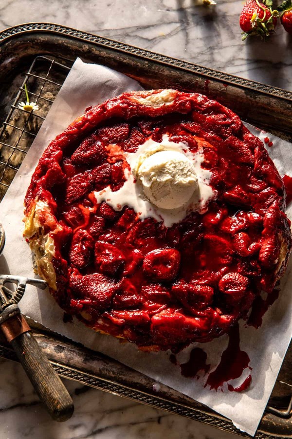 Strawberry tarte Tatin