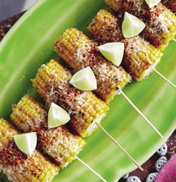 Street-style grilled corn