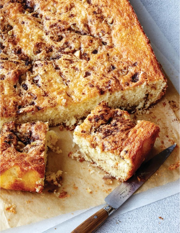 Streusel-swirl coffee cake