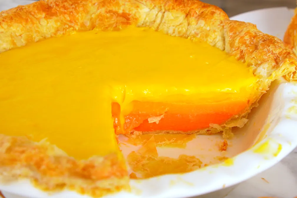 Striped citrus pie