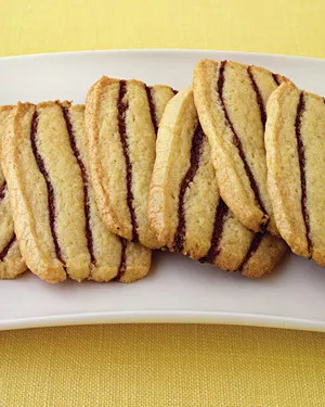 Striped icebox cookies