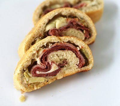 Stromboli with capicola, soppressata, prosciutto & salami