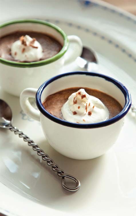 Strong coffee custard