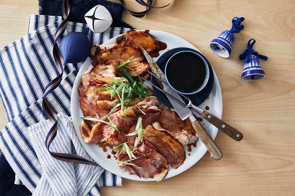 Studd siblings' sticky honey soy Christmas ham