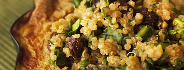 Stuffed acorn squash