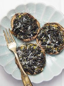 Stuffed autumn portobellos