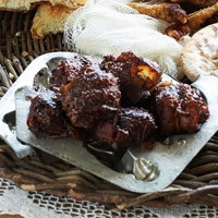 Stuffed bacon-wrapped dates