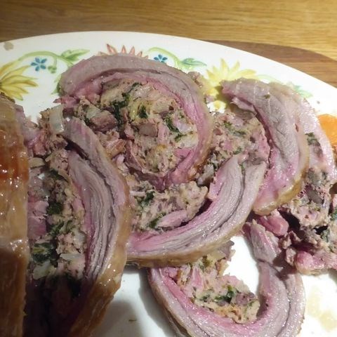 Stuffed breast of lamb (La falette)