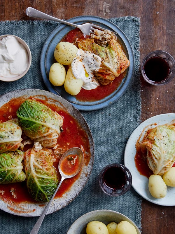 Stuffed cabbage rolls