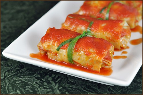 Stuffed cabbage rolls