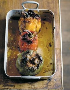 Stuffed capsicums (Poivrons farcis)