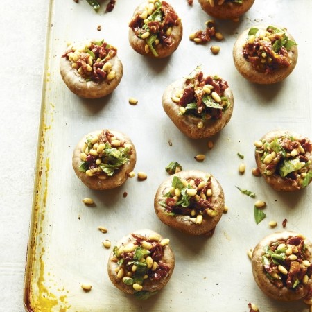 Stuffed chestnut mushrooms