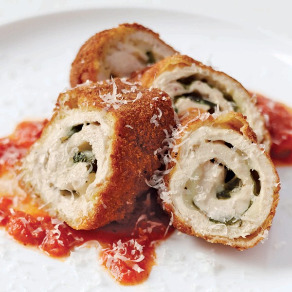 Stuffed chicken Parmesan
