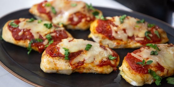 Stuffed chicken Parmesan