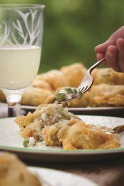 Stuffed courgette flowers with honey