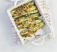 Stuffed courgettes