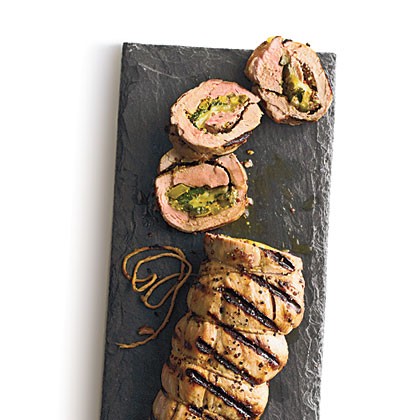 Stuffed Cuban pork tenderloin