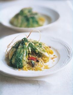 Stuffed curly endive (Scarola imbuttunata)