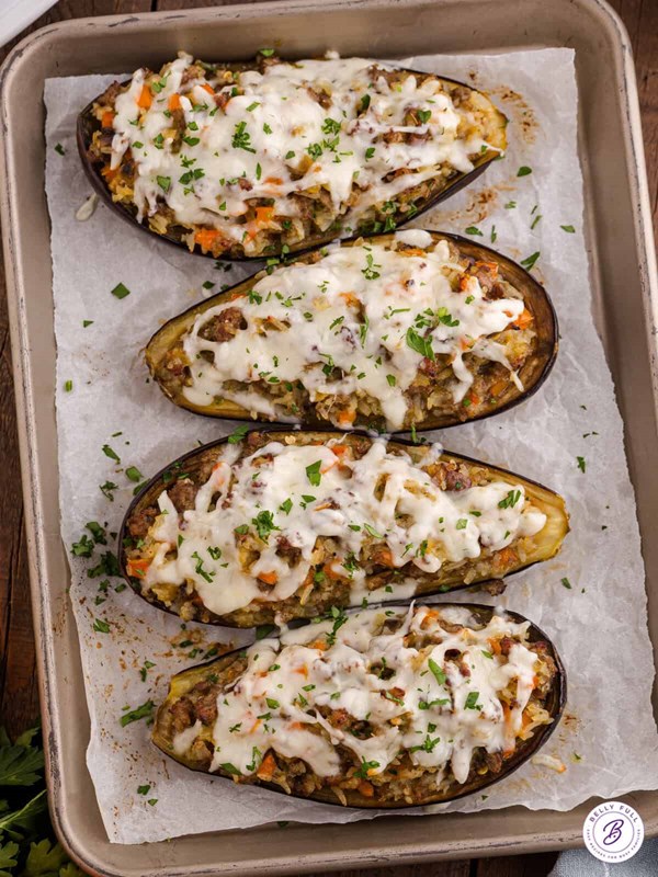 Stuffed eggplant