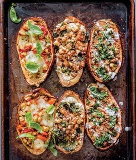 Stuffed eggplant three ways