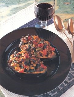 Stuffed eggplants