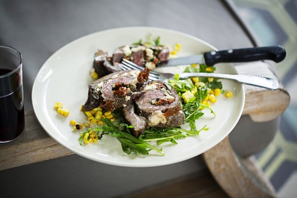 Stuffed flat iron pinwheels