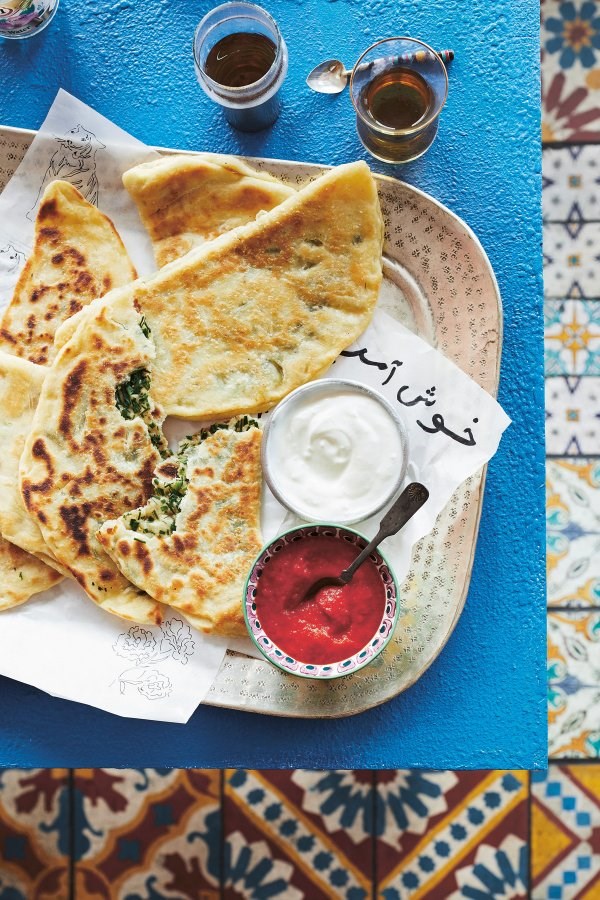 Stuffed flatbreads (Bolani) 