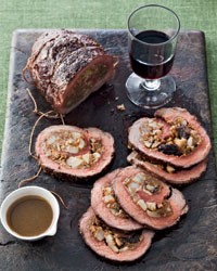 Stuffed flatiron steak