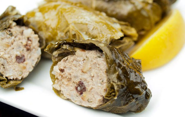 Stuffed grape leaves