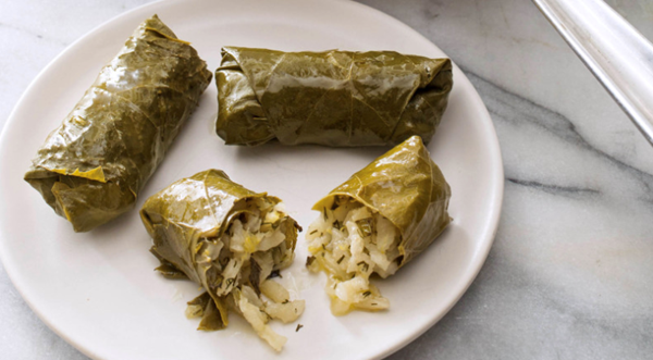 Stuffed grape leaves