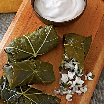 Stuffed grape leaves