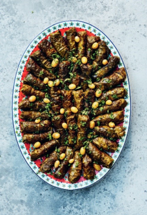 Stuffed grape leaves (Dolmeh barg-e mo)