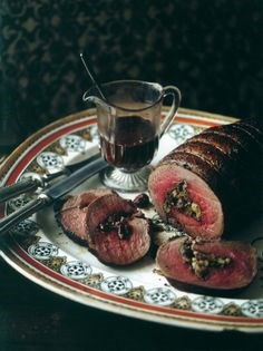 Stuffed haunch of venison