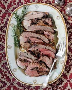 Stuffed leg of mutton