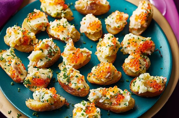 Stuffed mini baked potatoes 