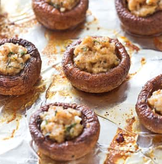 Stuffed mushrooms with Parmesan and thyme