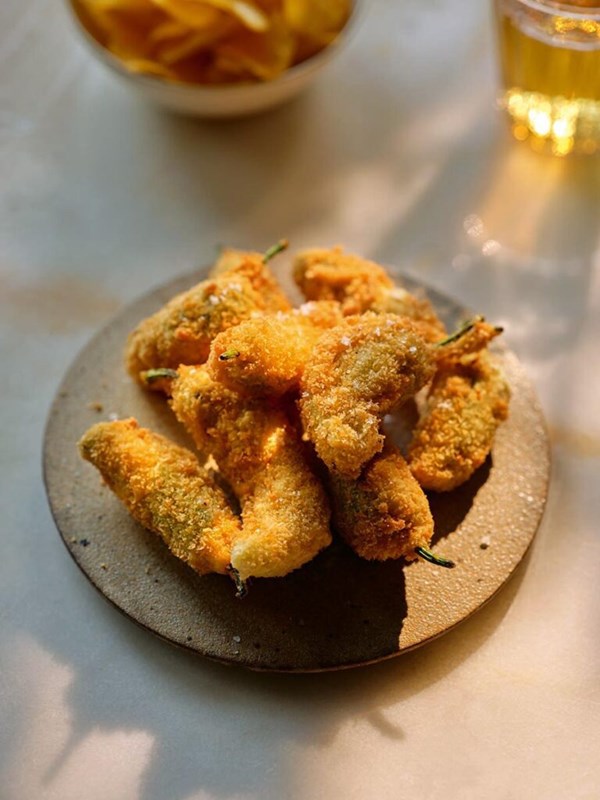 Stuffed Padrón peppers 