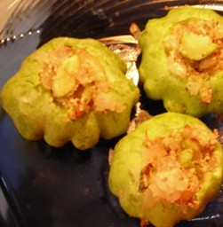 Stuffed pattypan squash