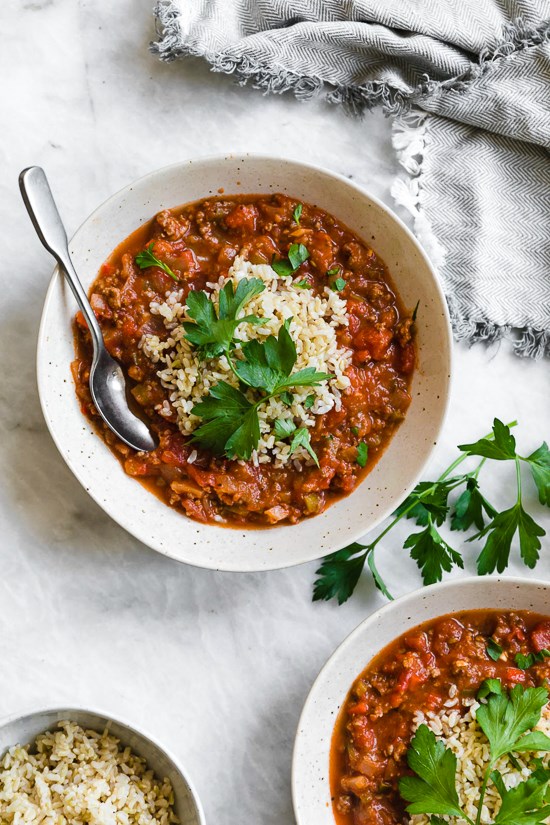Stuffed pepper soup